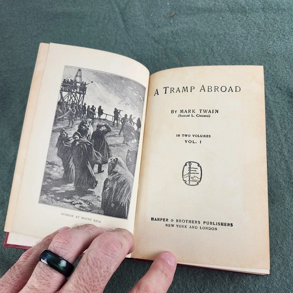 Mark Twain's Works A Tramp‎ Abroad Vol. 1 Author's National Ed Harpers 1907